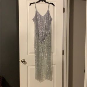 NWOT sheer bodysuit dress